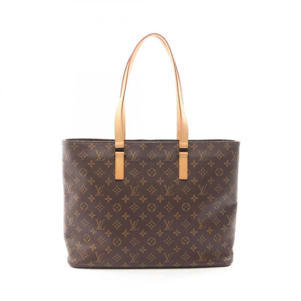 Louis Vuitton Luco Monogram Tote Bag Canvas Leather Brown
